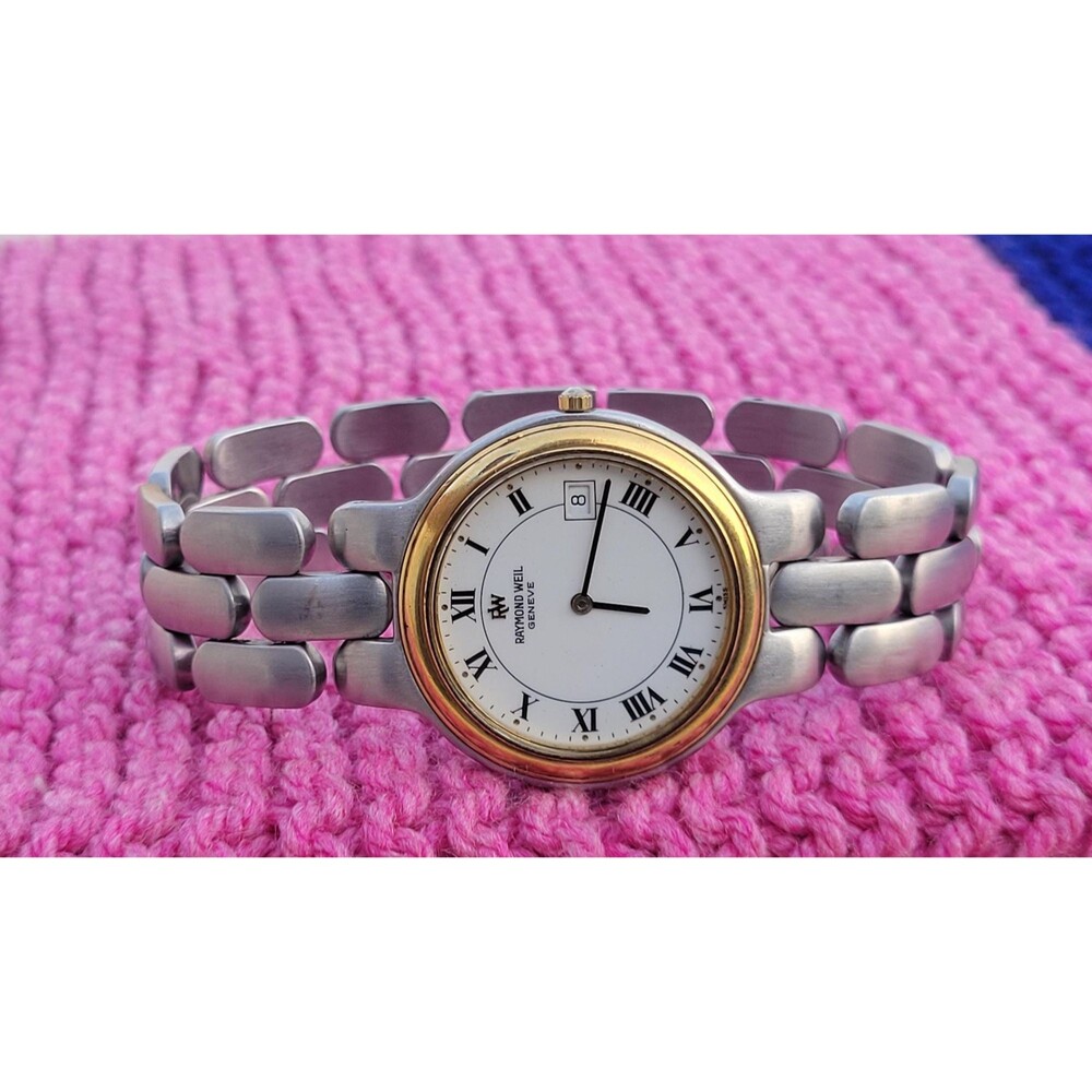 Vintage Raymond Weil Geneve Men's Watch | 36mm | Swiss Made Quartz Two-Tone - Picture 6 of 8